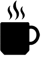 Mug of Steaming Coffee - Icon